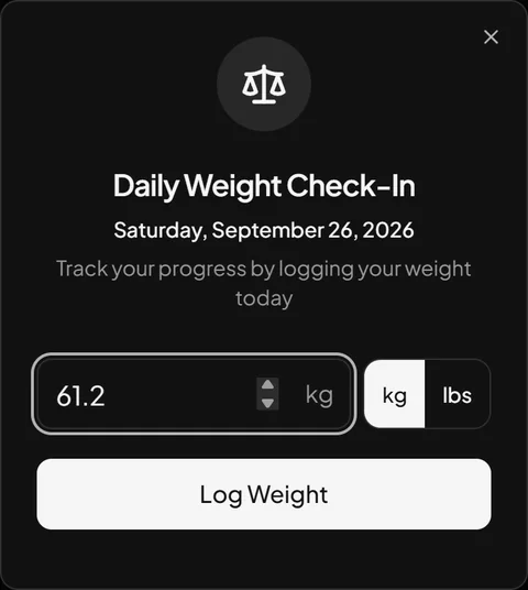 Weight check-in