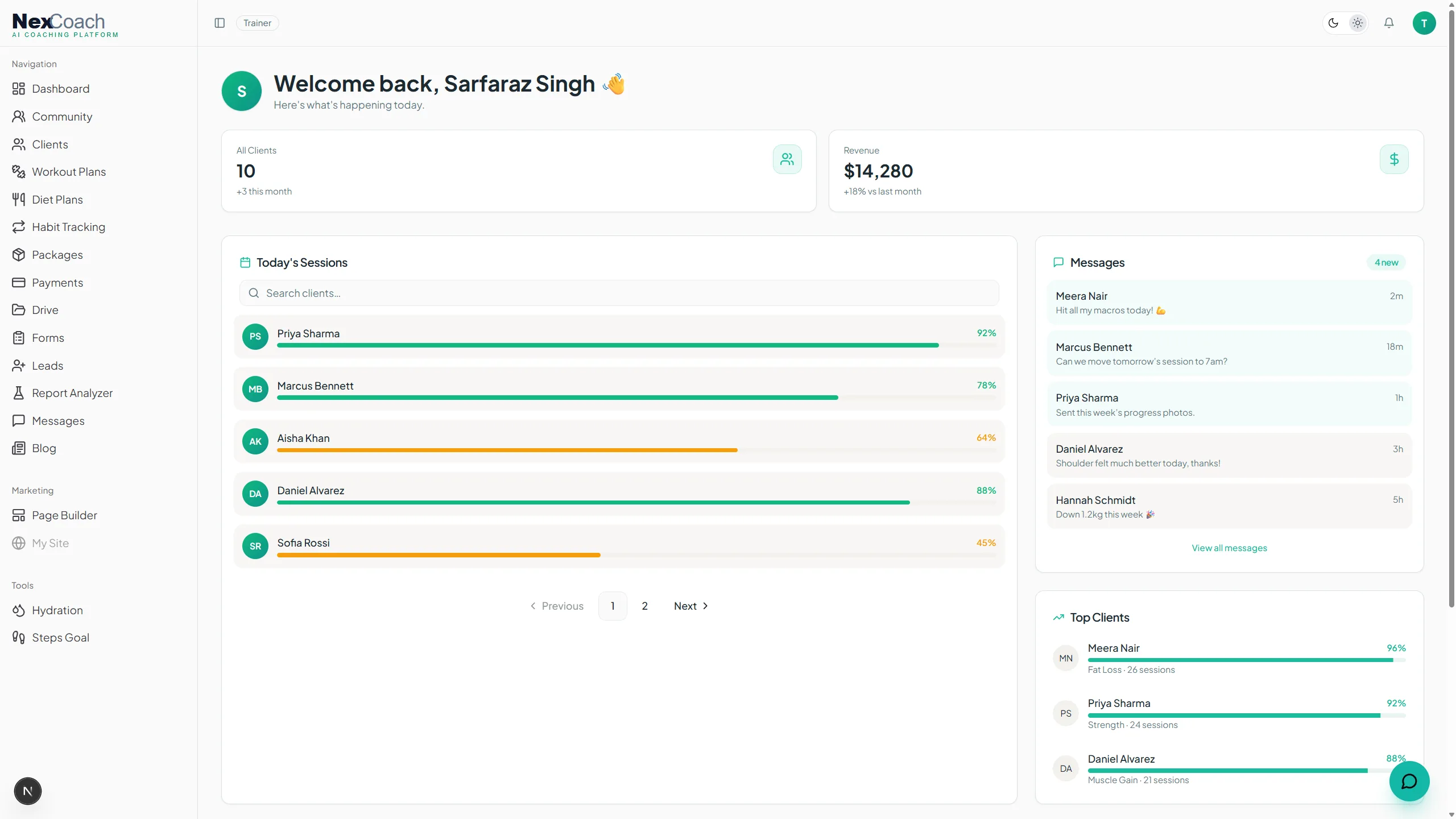 Trainer Dashboard